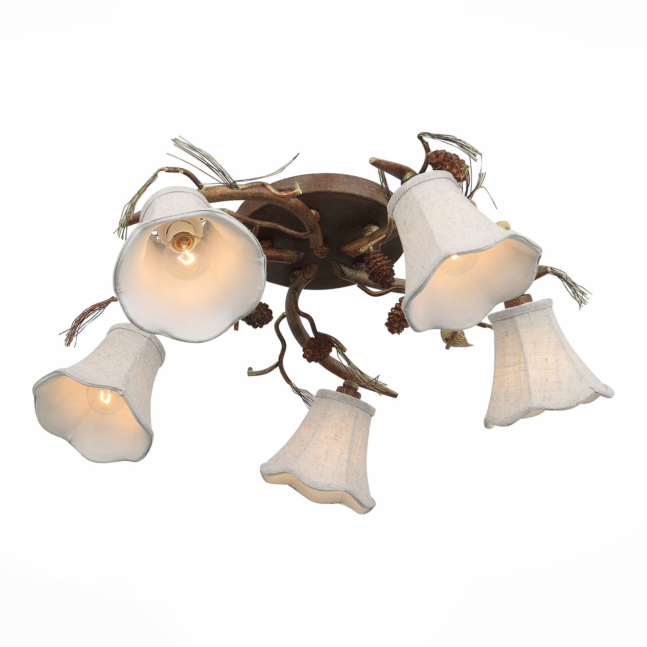 Потолочная люстра ST Luce Uccellino SL167.702.05 ST LUCE ДИЗАЙНЕРСКИЕ, UCCELLINO 109023 Бежевый  - Вид №3