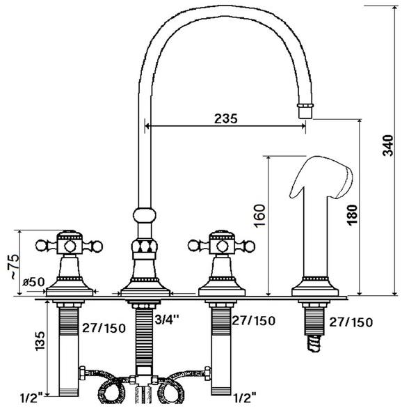 rvb Смеситель для кухни с ручным душем 1920-1921 1921.--.28 - Вид №1