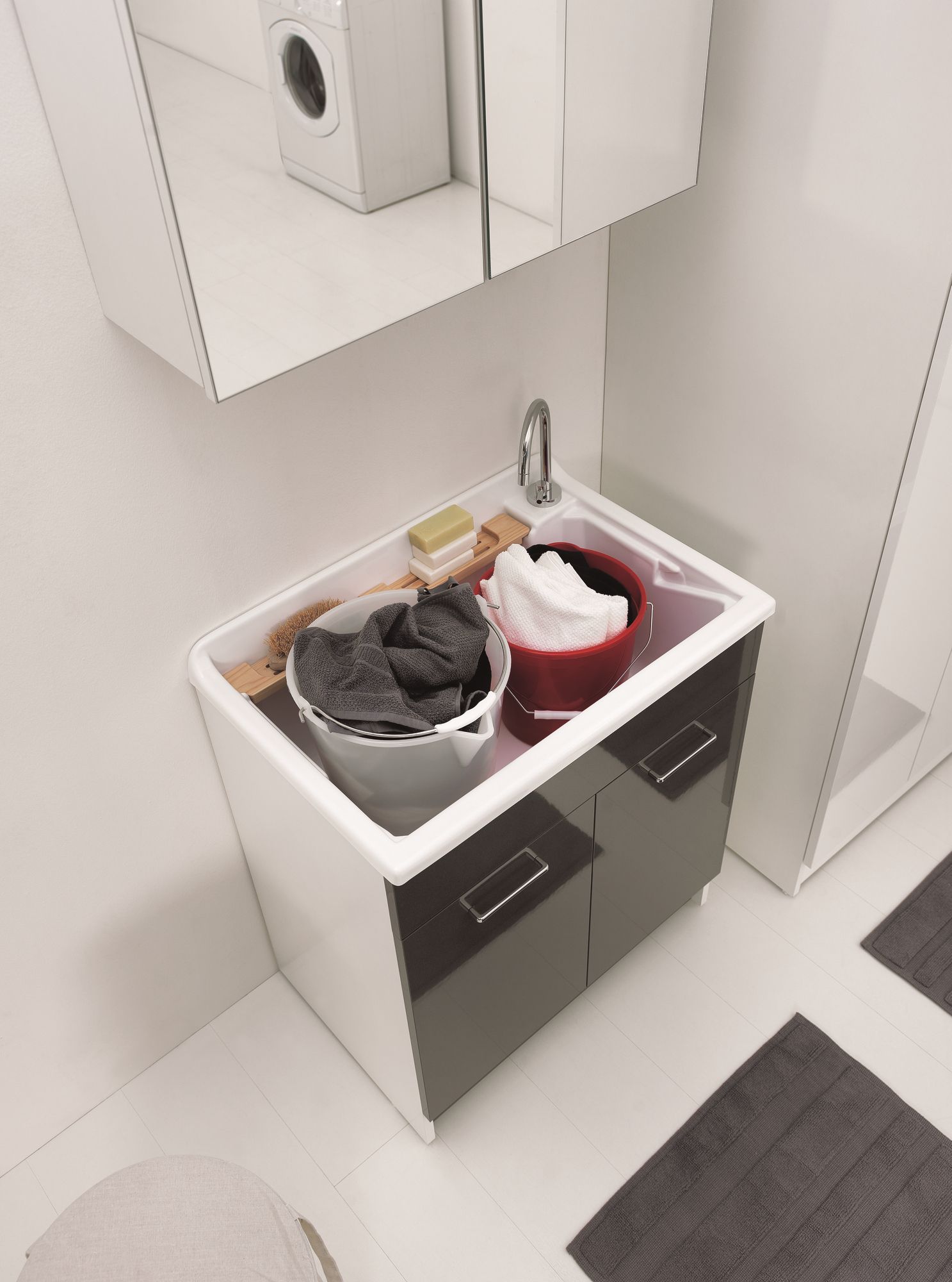 Шкаф для белья из ДСП с распашными дверцами COLAVENE Lindo ARCH-00099481 - Вид №10