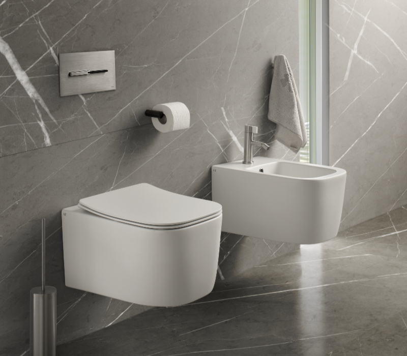 S595T0R0V6.101 Подвесной унитаз A. e T. Italia QUO Белый матовый AeT ITALIA - Вид №2