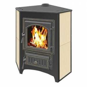 Печь-камин Везувий ПК-01 (220) угловой (бежевый)