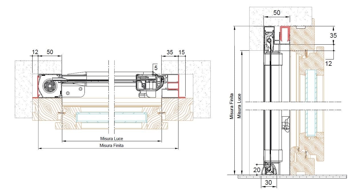 Боковая встраиваемая москитная сетка Mv Line москитные сетки-встраиваемые сбоку ARCH-00027754 - Вид №4