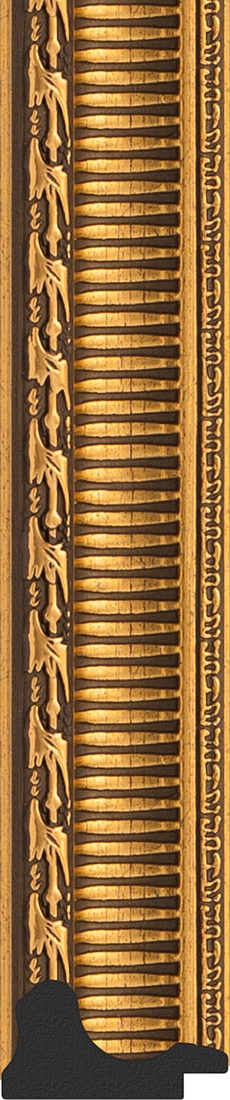 BY 1058 Зеркало в багетной раме - золотой акведук 61 mm EVOFORM Definite - Вид №2