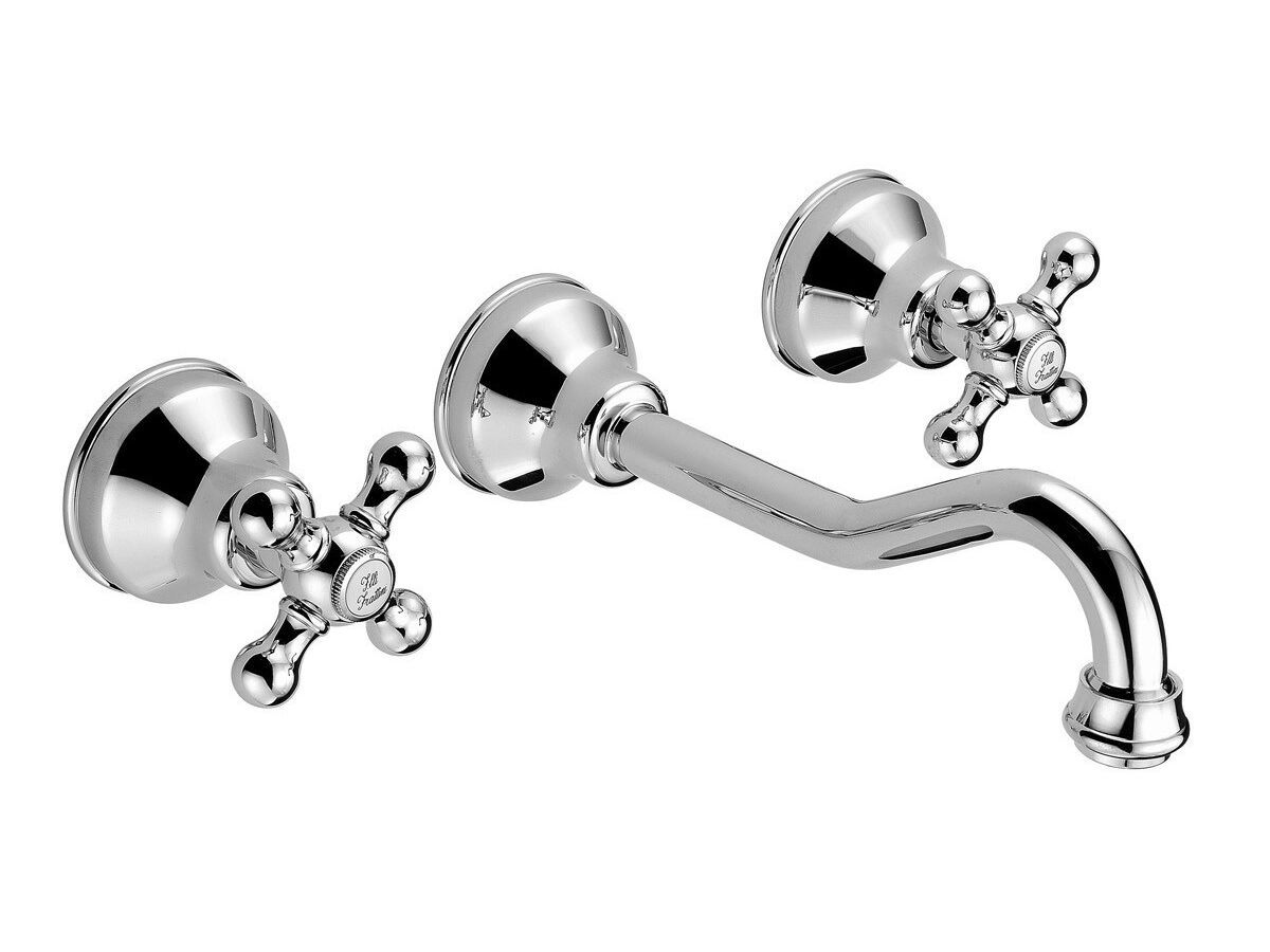Настенный смеситель для раковины с отдельными розетками без слива Rubinetterie Frattini Dedra ARCH-00011843 - Вид №2