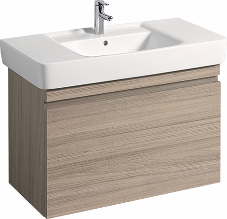 44762 IFO Renova Плоская тумба под умывальник, с ящиком и внутренним ящиком, W = 926 мм, W1 = 1000 мм, T = 438 мм, глянцевый белый  - Вид №10