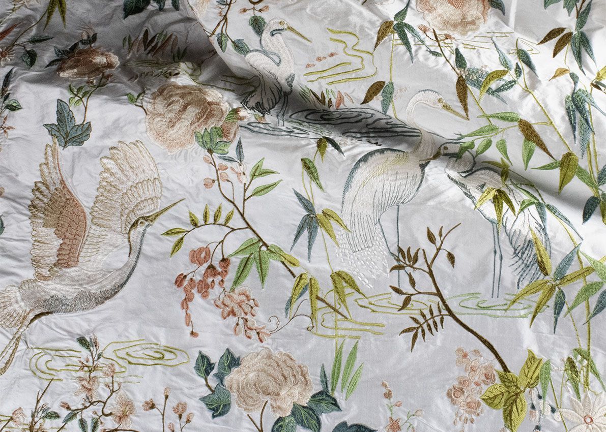 Обивочная ткань с цветочным рисунком Jannelli&Volpi СП GRANDE CORNICHE FABRICS ARCH-00148006 - Вид №3