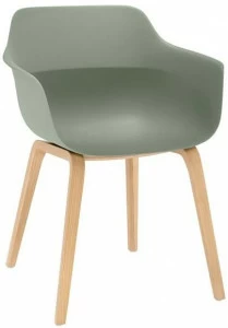 Brunner Экологический пластиковый стул с подлокотниками на 4 ножках Crona 6323/a