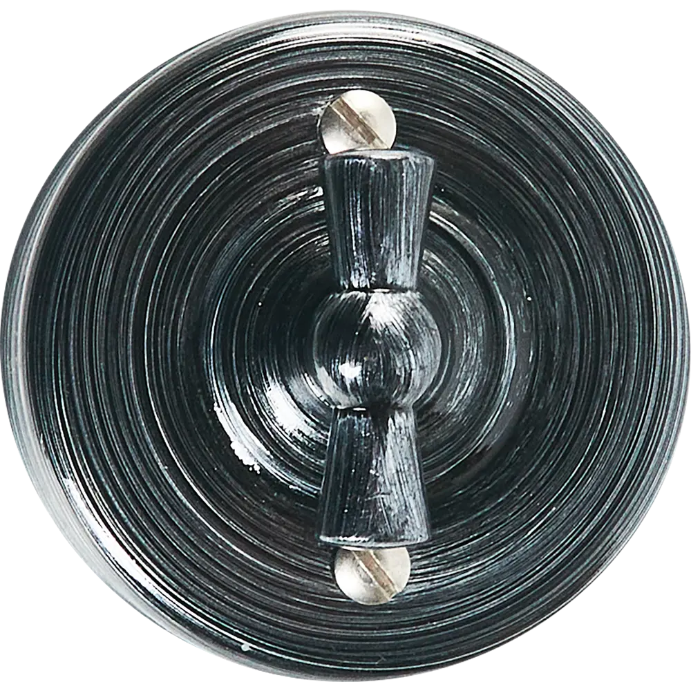 Выключатель двухклавишный Electraline серебристый глянец для проходных систем 84229220 Лофт STLM-0047247 - Вид №1