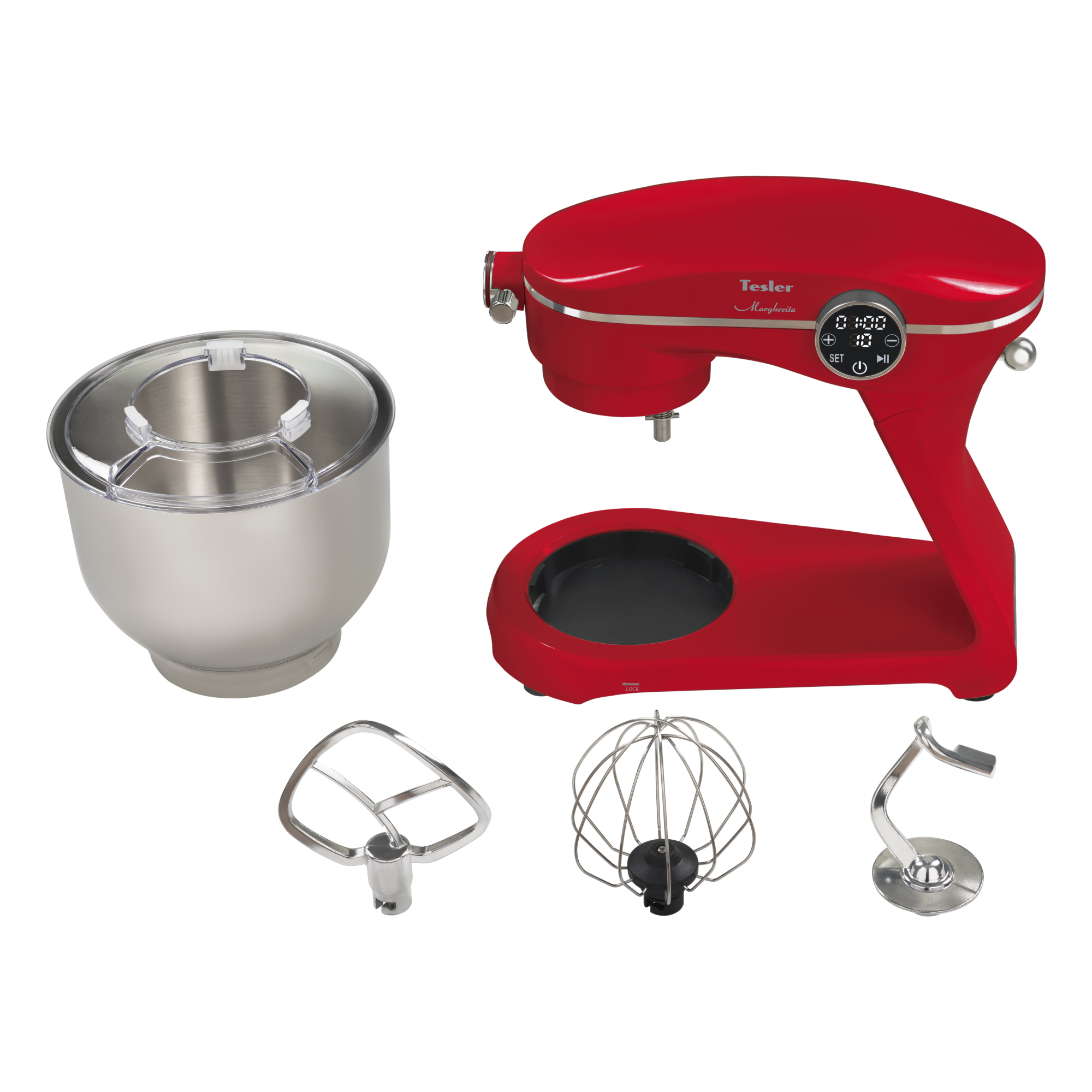 9146251 Кухонная машина Tesler KM-1860 RED красный STDN-0109658 - Вид №6