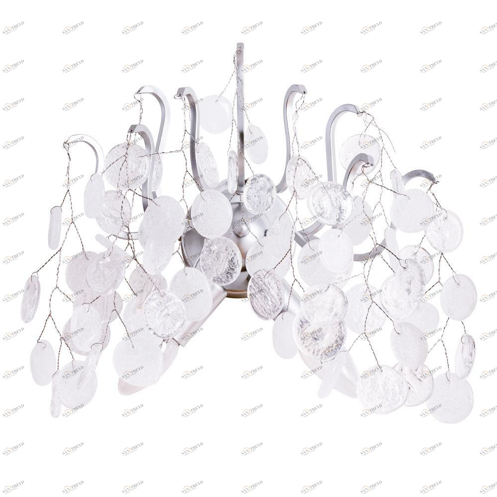 Бра настенное серебристое Divinare Spumante 7288/26 AP-2 DIVINARE SPUMANTE 00-3931641 Серебро 