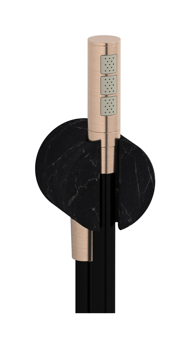 Дуплекс Marmo, черный мрамор WE ARE IB sh046rs Brushed Rose Gold Shower