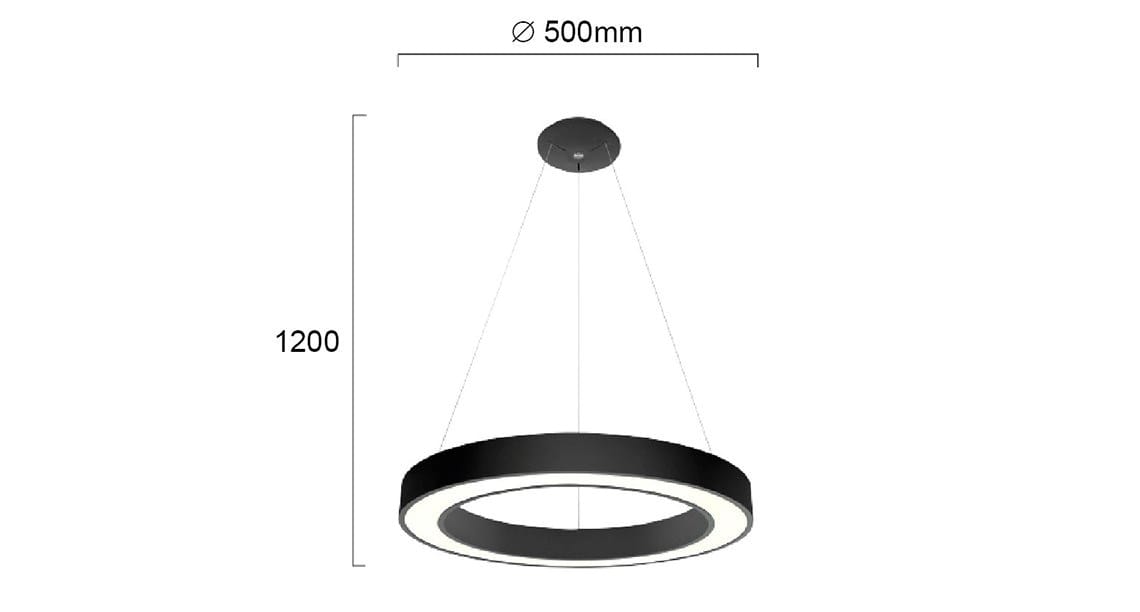 Алюминиевый светодиодный подвесной светильник Terzo Light ARCH-00135147 - Вид №4