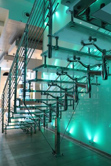 FARAONE Винтовая лестница из нержавеющей стали и закаленного стекла sun-id-1486969 - Вид №9