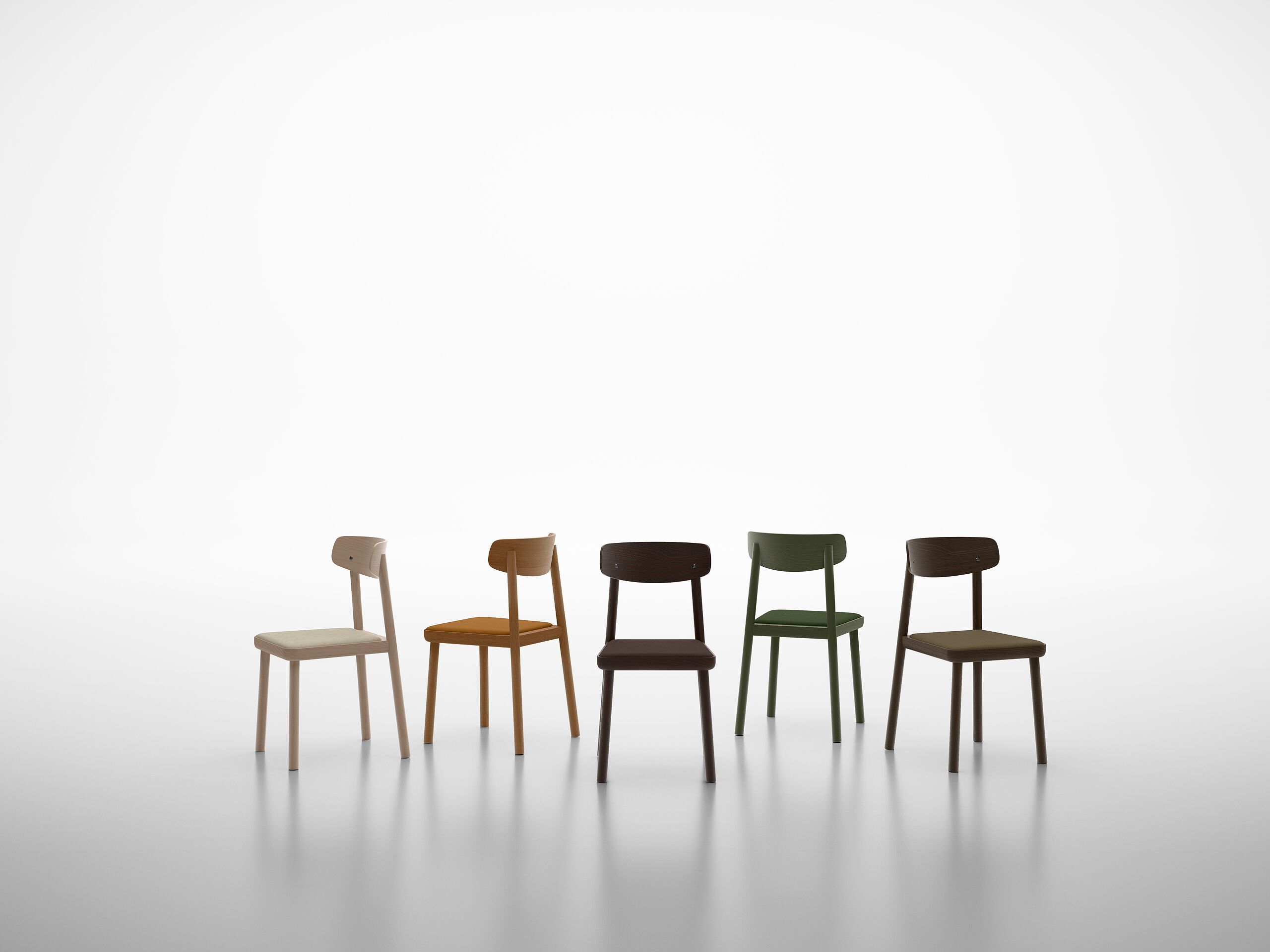 Стул из ясеня с мягким сиденьем SIPA Isa ARCH-00095431 - Вид №4