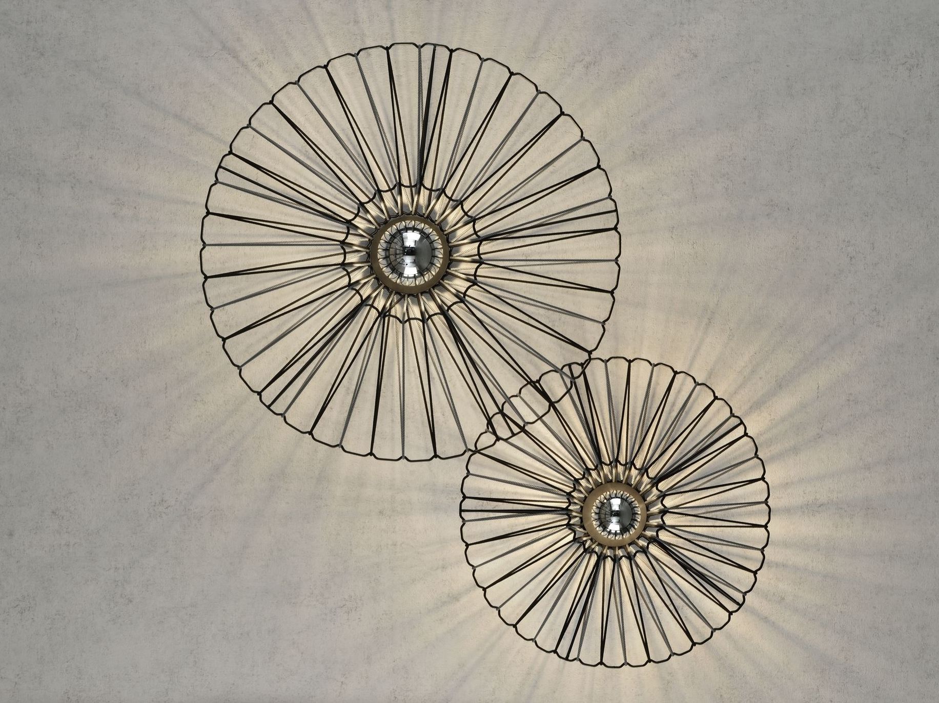 Настенный светильник / потолочный светильник из веревки и металла Olé Lighting Bimba ARCH-00072242 - Вид №2