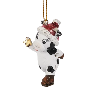 Елочная игрушка Erich Krause Decor Праздничная коровка 6 см 85868455 STLM-2067286