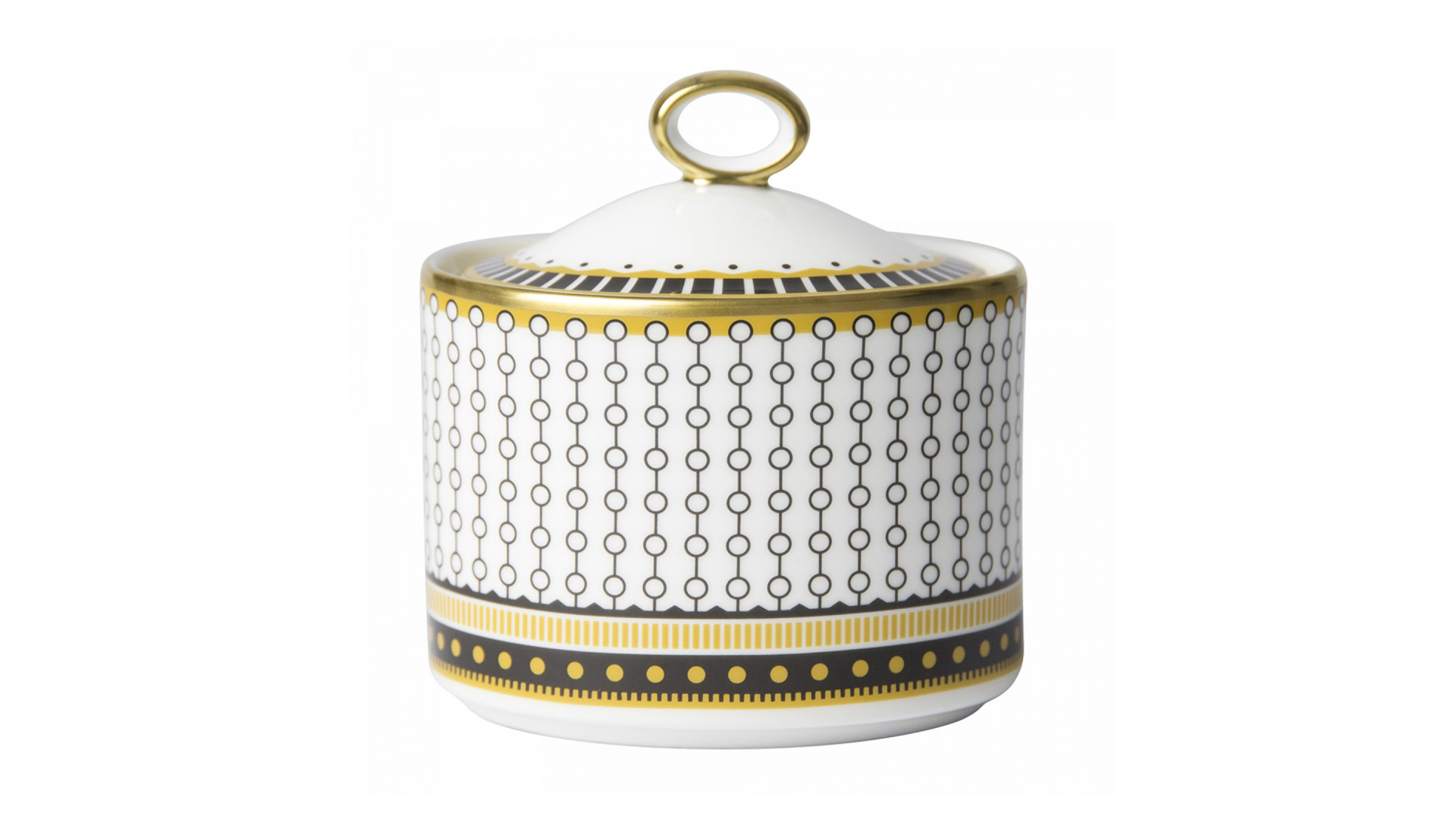 10650448 Royal Crown Derby Сервиз чайный Royal Crown Derby "Вибрации" (Oscillate, Onyx) 12/39 Фарфор костяной  - Вид №6