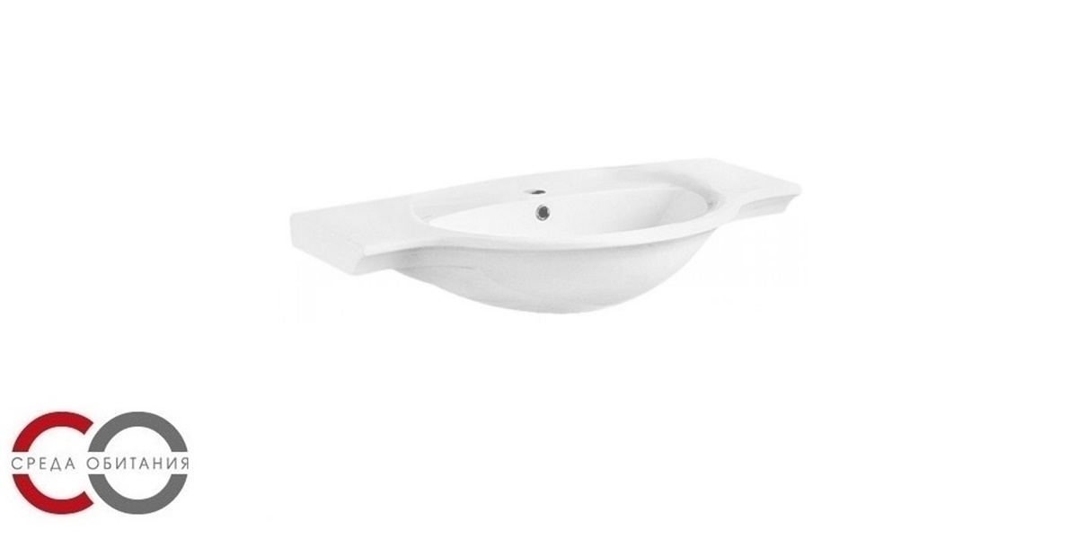 8140 Подвесная раковина настенная овальная Olympia Ceramica  белая  - Вид №1