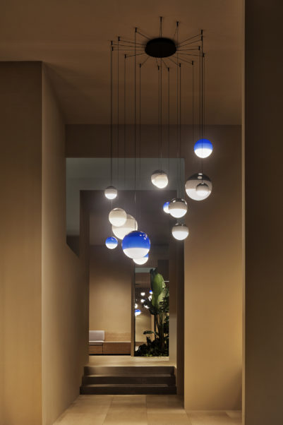 086079 Люстра 13 синяя Marset Dipping Light  - Вид №8