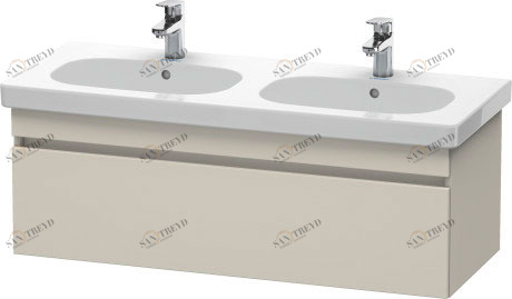DS638609191 Тумбочка подвесная DuraStyle #DS6386 1150 x 453 мм Серо-коричневый декор Duravit
