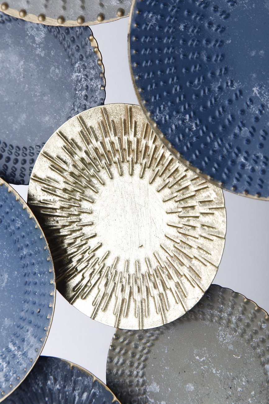 Панно настенное металлическое 66 см 93005 Tomas Stern TOMAS STERN  00-3865432 Серый;синий  - Вид №2