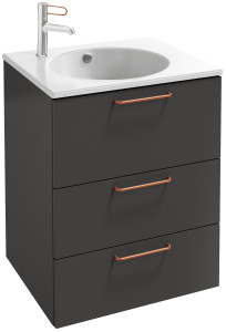 EB2530-R7-M90 Тумба под столешницу 60 см, 3 ящика, бронзовая ручка JACOB DELAFON ODÉON RIVE GAUCHE
