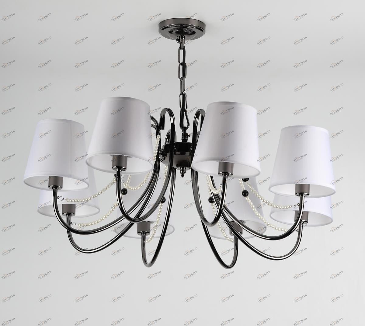Подвесная люстра Rivoli Perla 2025-208 RIVOLI PERLA 337152 Белый;черный