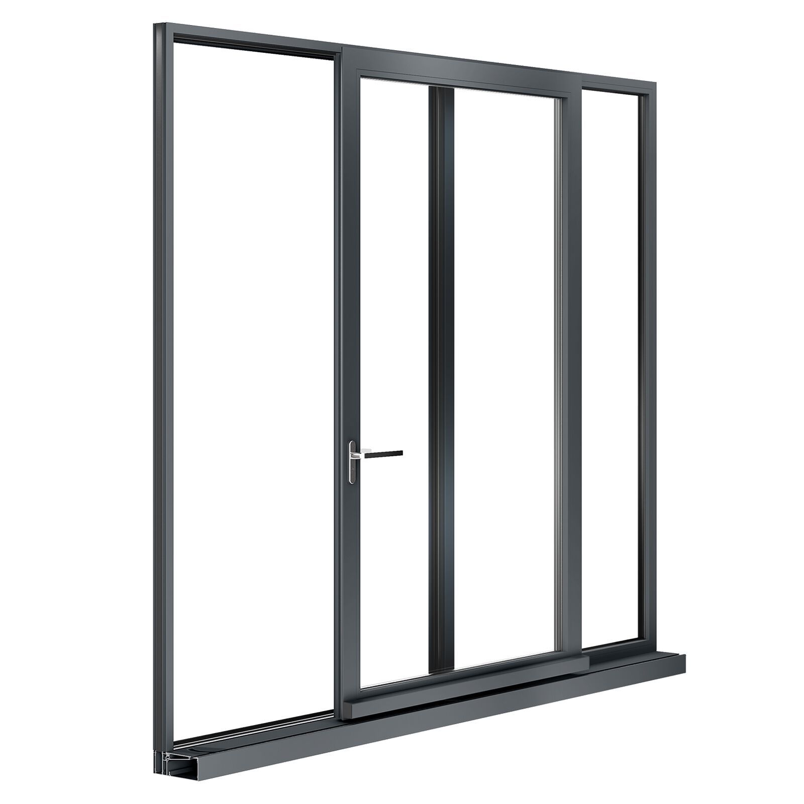 Раздвижное окно с откидной створкой из алюминия D&V Serramenti PASK ARCH-00070655 - Вид №1