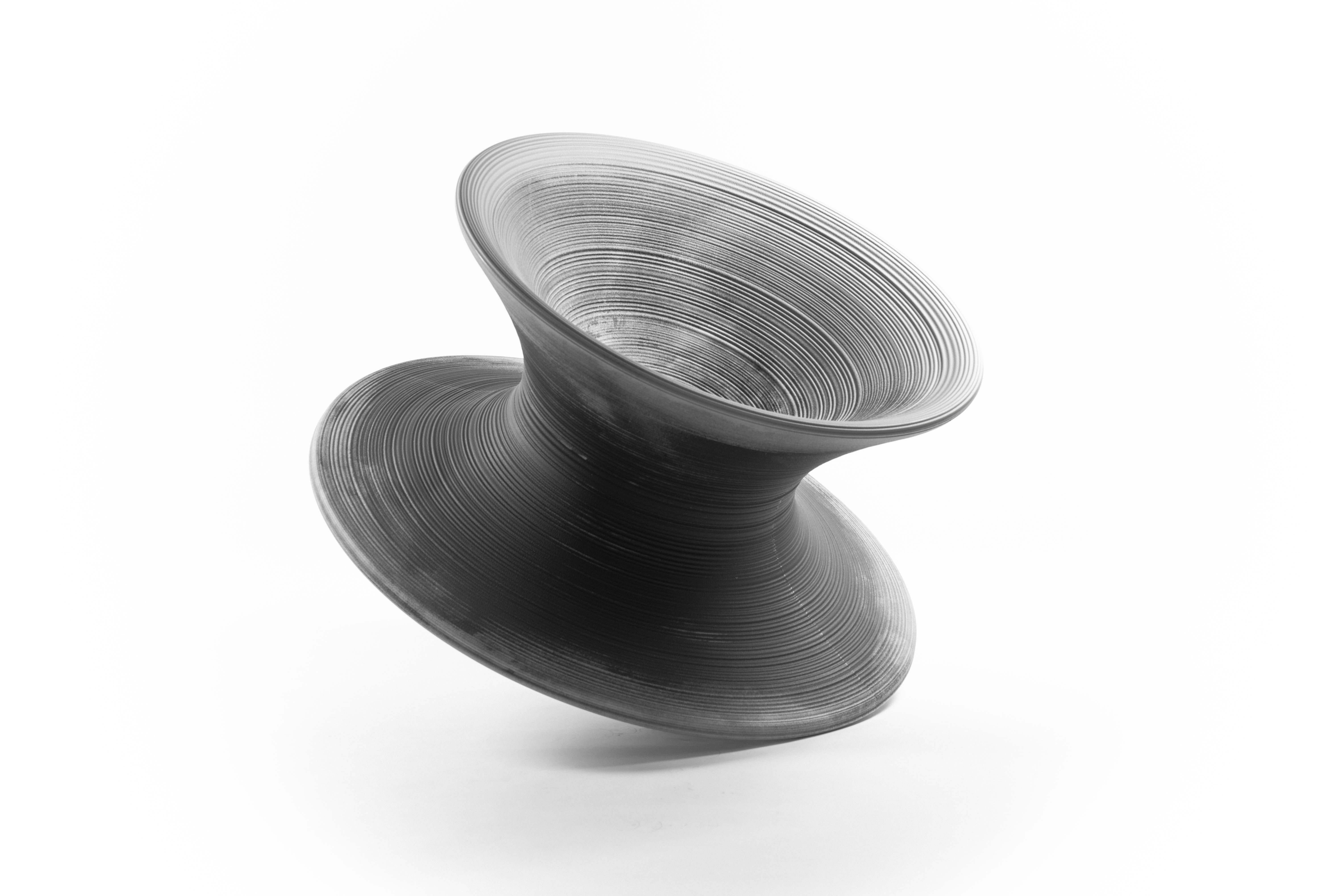 Magis Spun SD663 Стул вращающийся из полиэтилена. Цвет: Серый Серый антрацит-Светло серый  - Вид №2