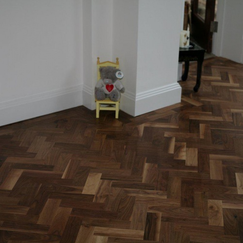 Штучный паркет Magestik floor Лак Орех американский Натур (Гладкая) 350х70 мм MGK Magestic floor 2600500079 - Вид №4