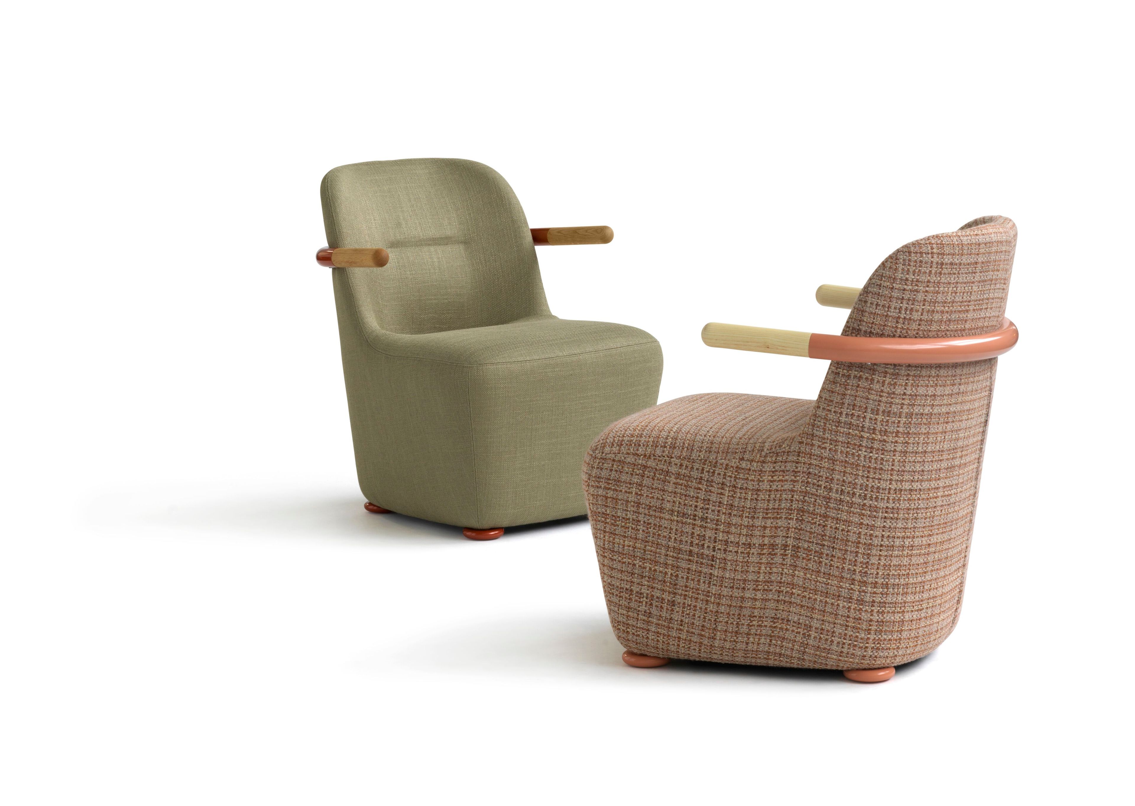 Тканевое кресло с подлокотниками Bla Station JACKSON ARCH-00009009 - Вид №4