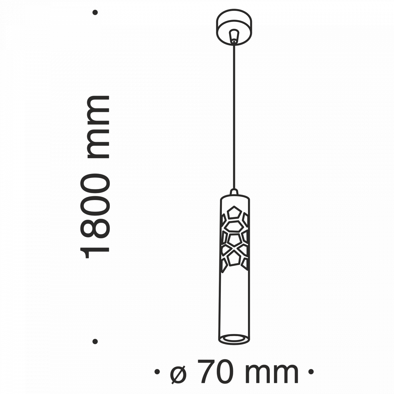 Светильник подвесной светодиодный с металлическим плафоном черный Torre P037PL-L11B4K TECHNICAL PENDANT 00-3957092 Черный  - Вид №3