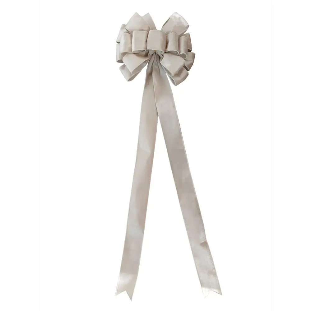 89381693 Украшение елочное «Бант», 95x28 см, цвет шампань STLM-1422154 Santreyd 