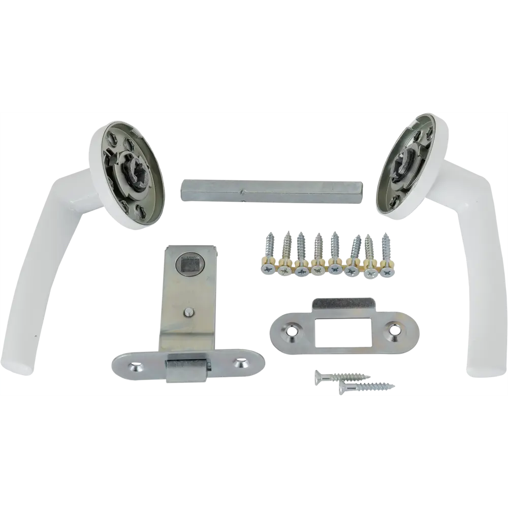 ARMEX Защёлка межкомнатная Зенит-ЗЩ2.07 белая с изогнутой ручкой 82156153 STLM-0020679 - Вид №2