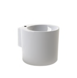 L102T0R1V1.100 Подвесная раковина круглая A. e T. Italia SPOT Белый глянцевый AeT ITALIA