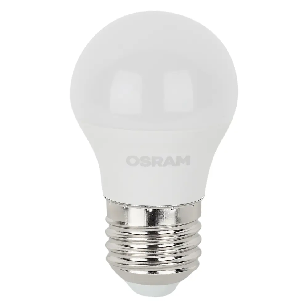 Светодиодная лампа OSRAM шар 7Вт с теплым белым светом 85099658 STLM-1462627 - Вид №1