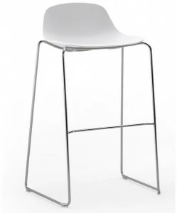 ESTEL GROUP Табурет из полипропилена с высокими санками и подставкой для ног Shell