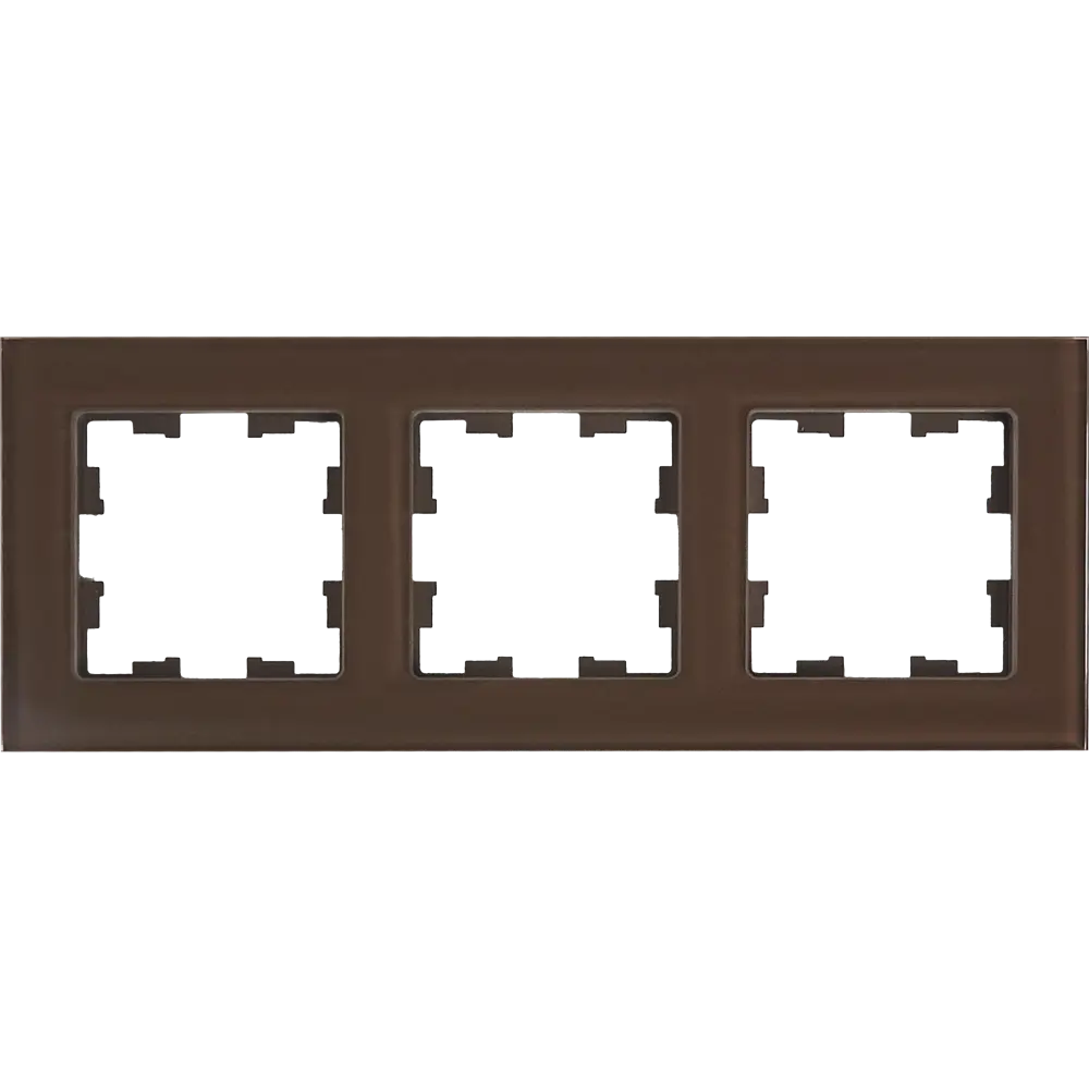 Рамка IEK Brite-3 для розеток и выключателей в бронзовом исполнении 87761308 STLM-1107456
