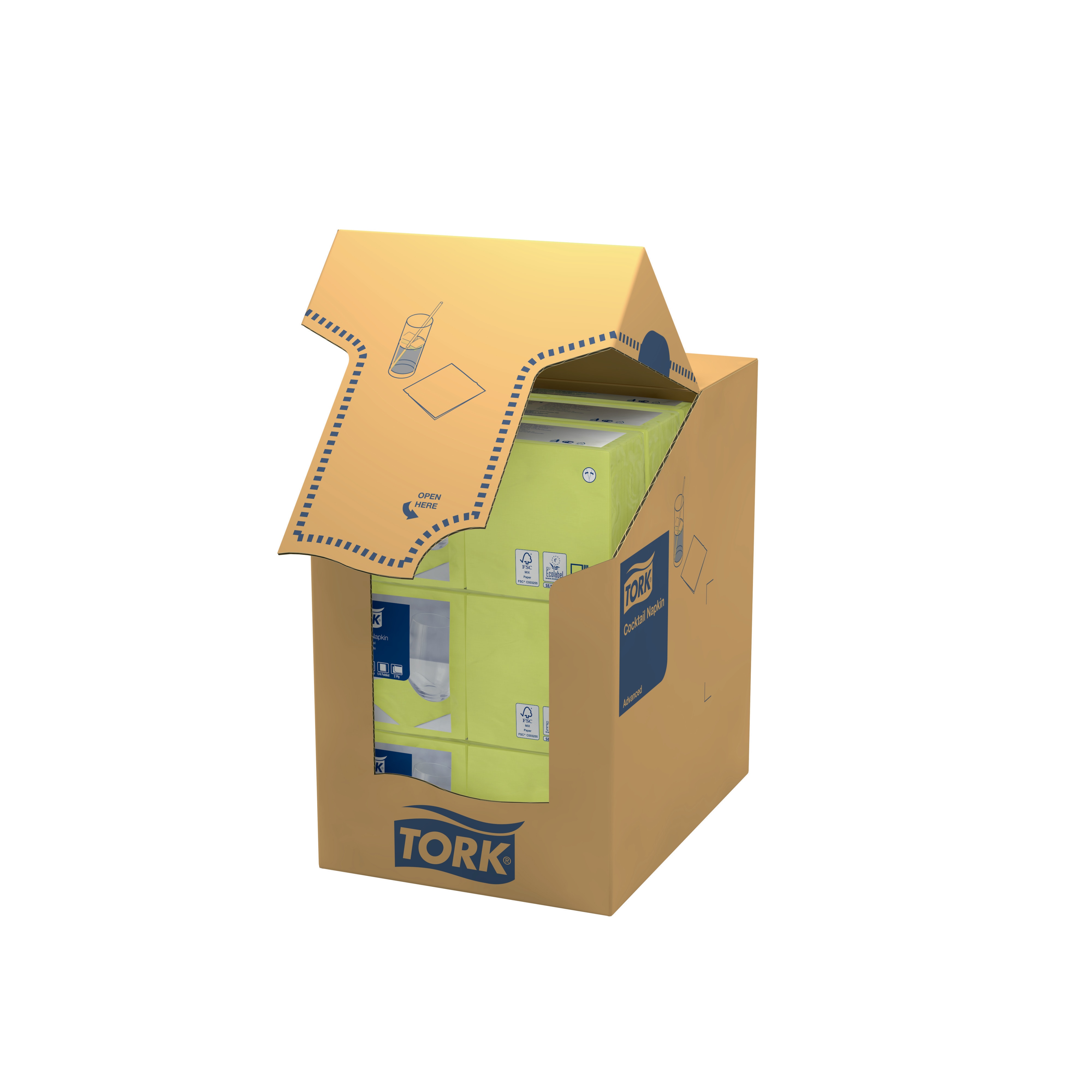 47782200 Коктейльная салфетка из лайма Tork  - Вид №2