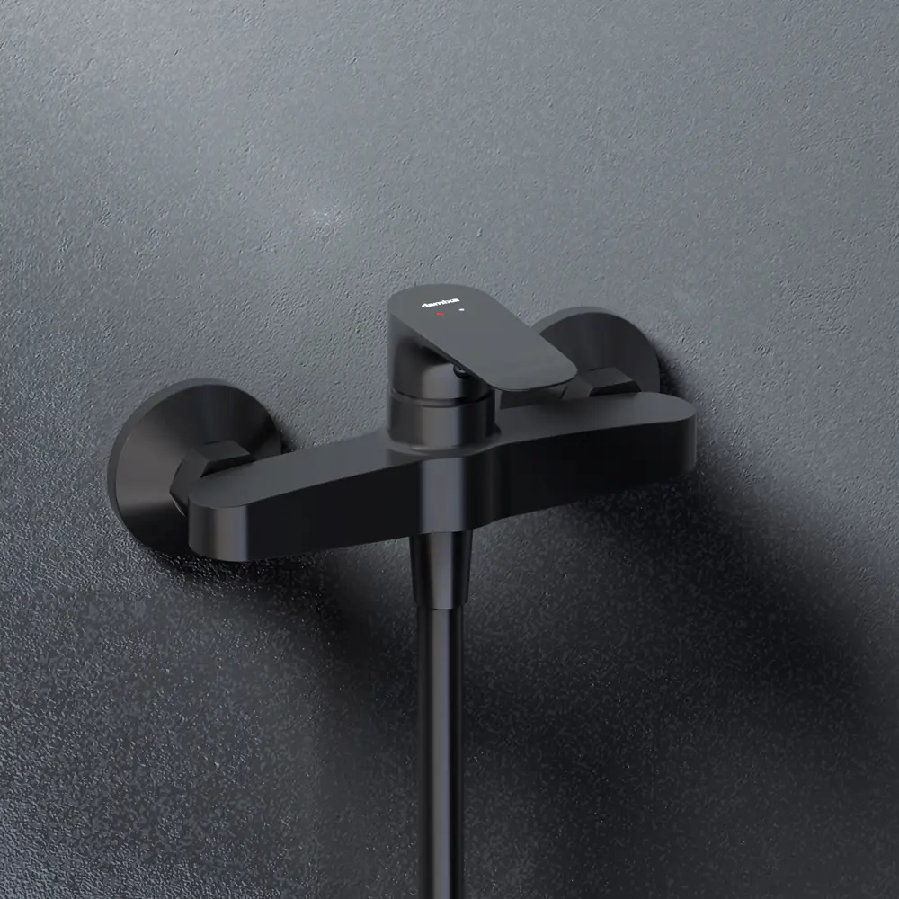 Смеситель для душа Damixa Willow 212000300LM однорычажный цвет черный матовый STLM-2187098 - Вид №1