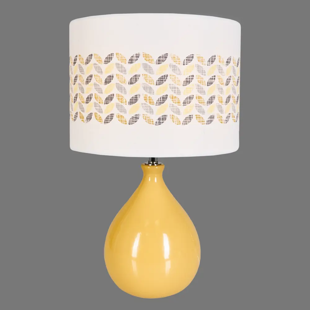 Настольная лампа Yellow L1129P, цвет жёлтый/белый LAMPLANDIA STLM-2112542 - Вид №2