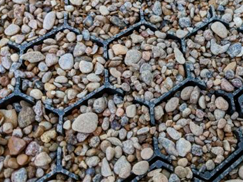 Газонная решетка ЭкоПарк черная 335*335*40мм ГеоПластБорд GPBST-102 - Вид №2