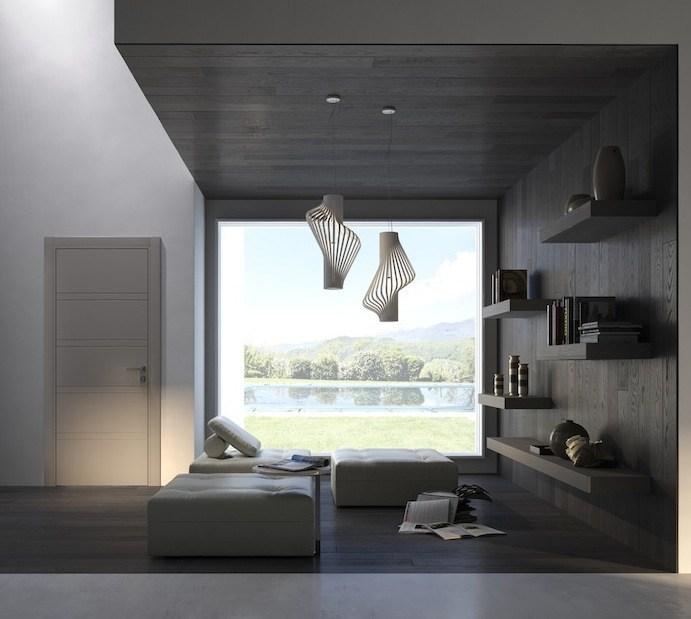 GAROFOLI Распашная лакированная дверь из массива дерева Neo-classico sun-id-1423446 - Вид №5