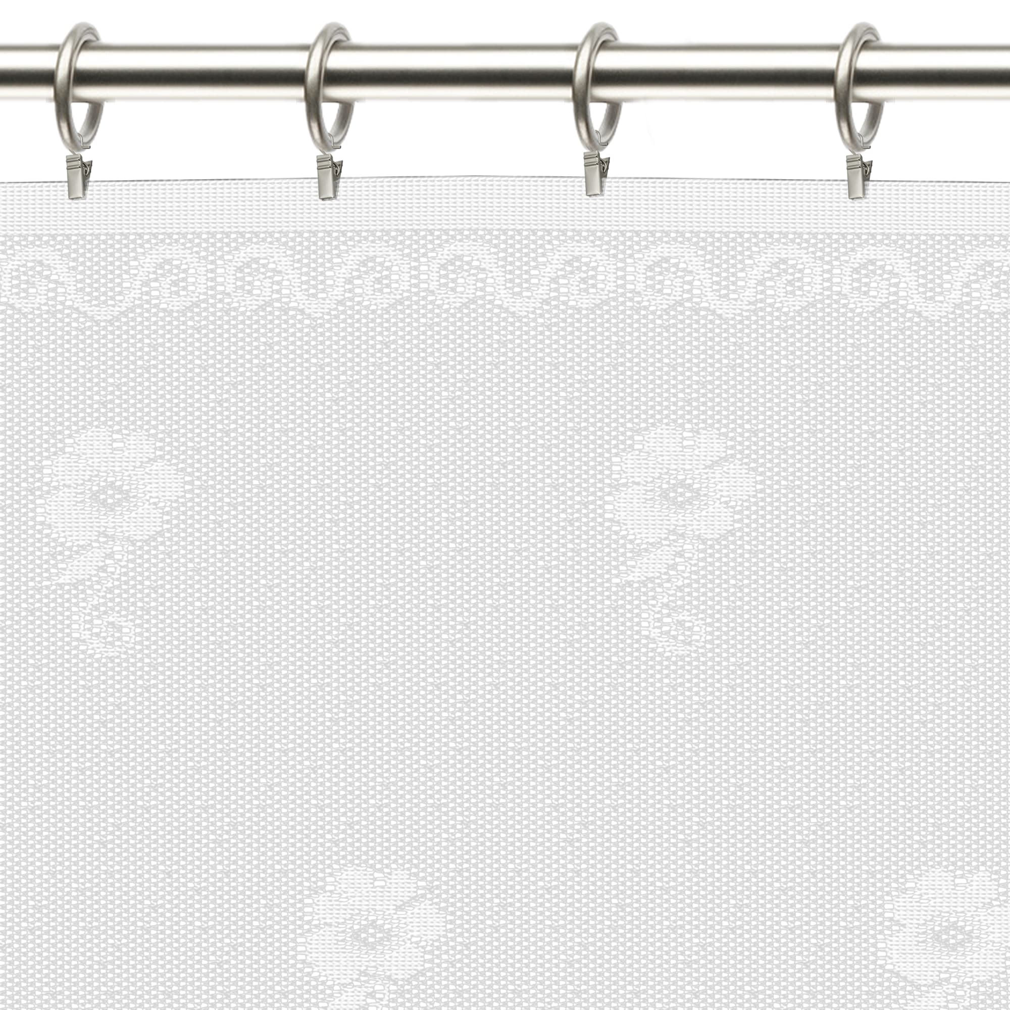 13213080 Занавеска для кухни «Цветочки», 170х140 см, жаккард, цвет белый Santreyd  - Вид №5