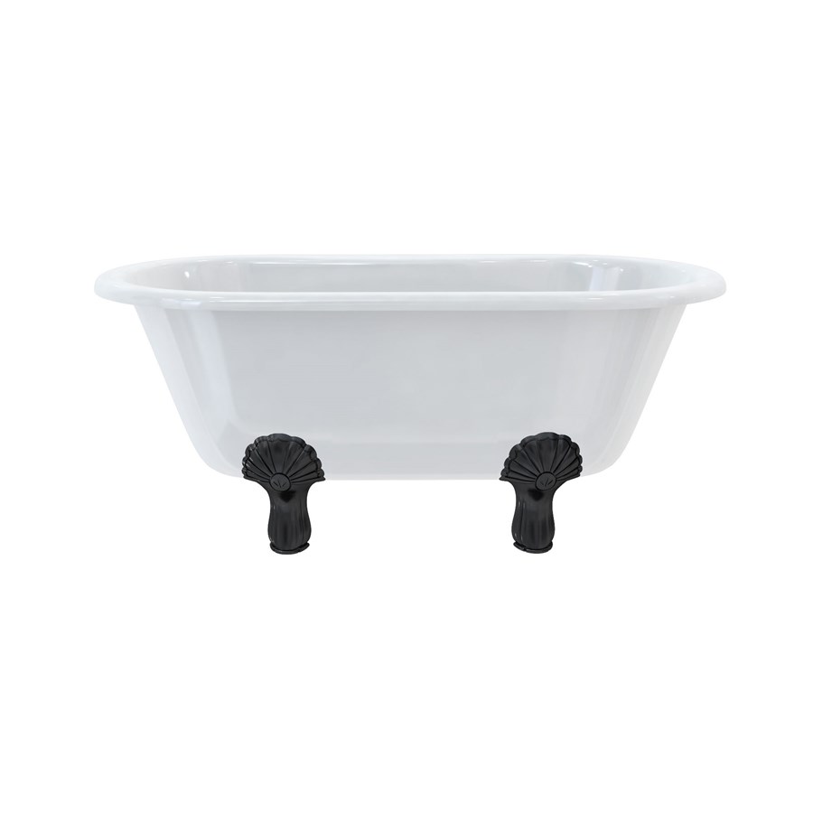 Burlington Двухсторонняя ванна Windsor 150 см с роскошными ножками с ножками Luxury Classic из хрома E4 L3C  - Вид №5