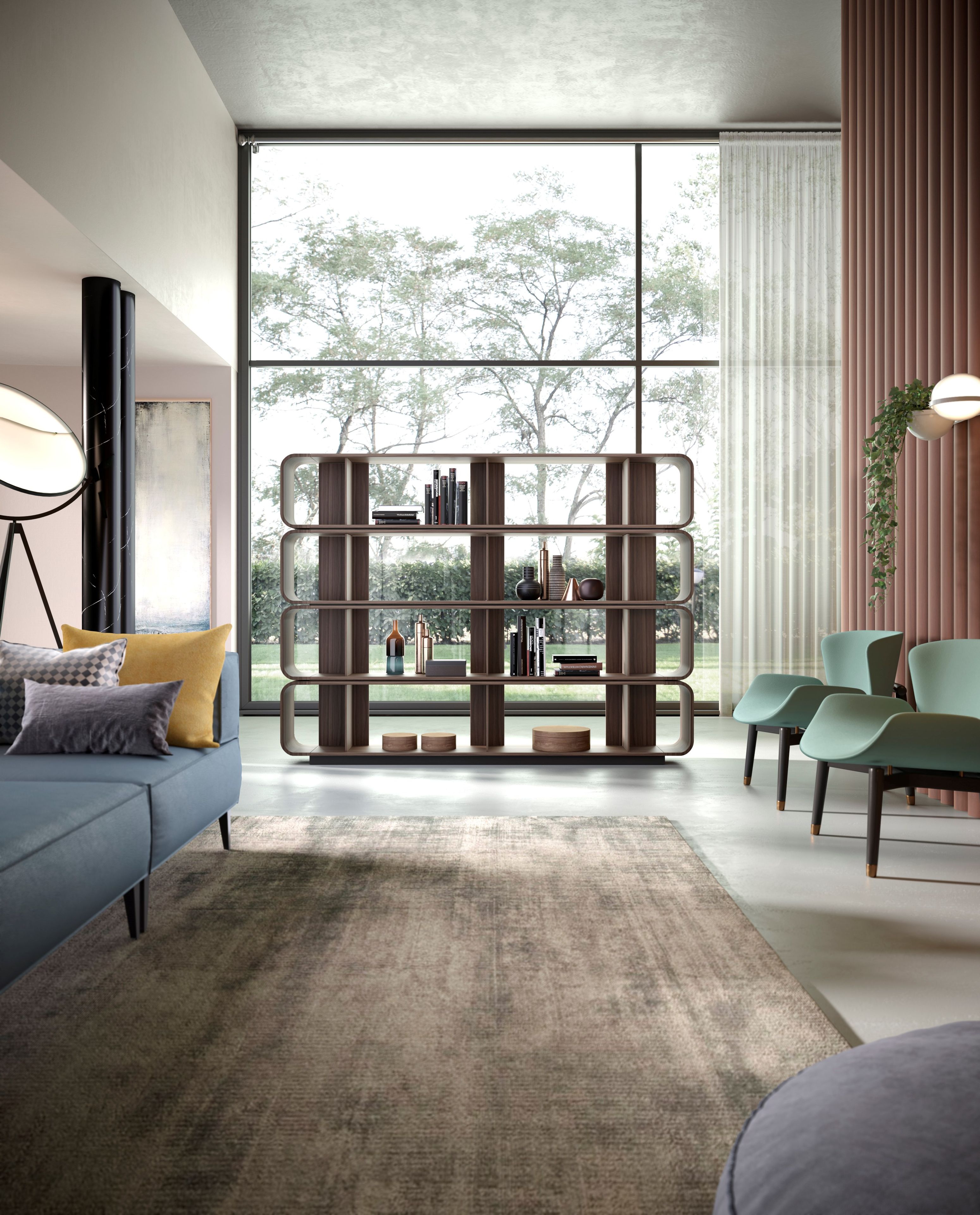 Деревянный книжный шкаф Barba design Round Up ARCH-00020677 - Вид №1