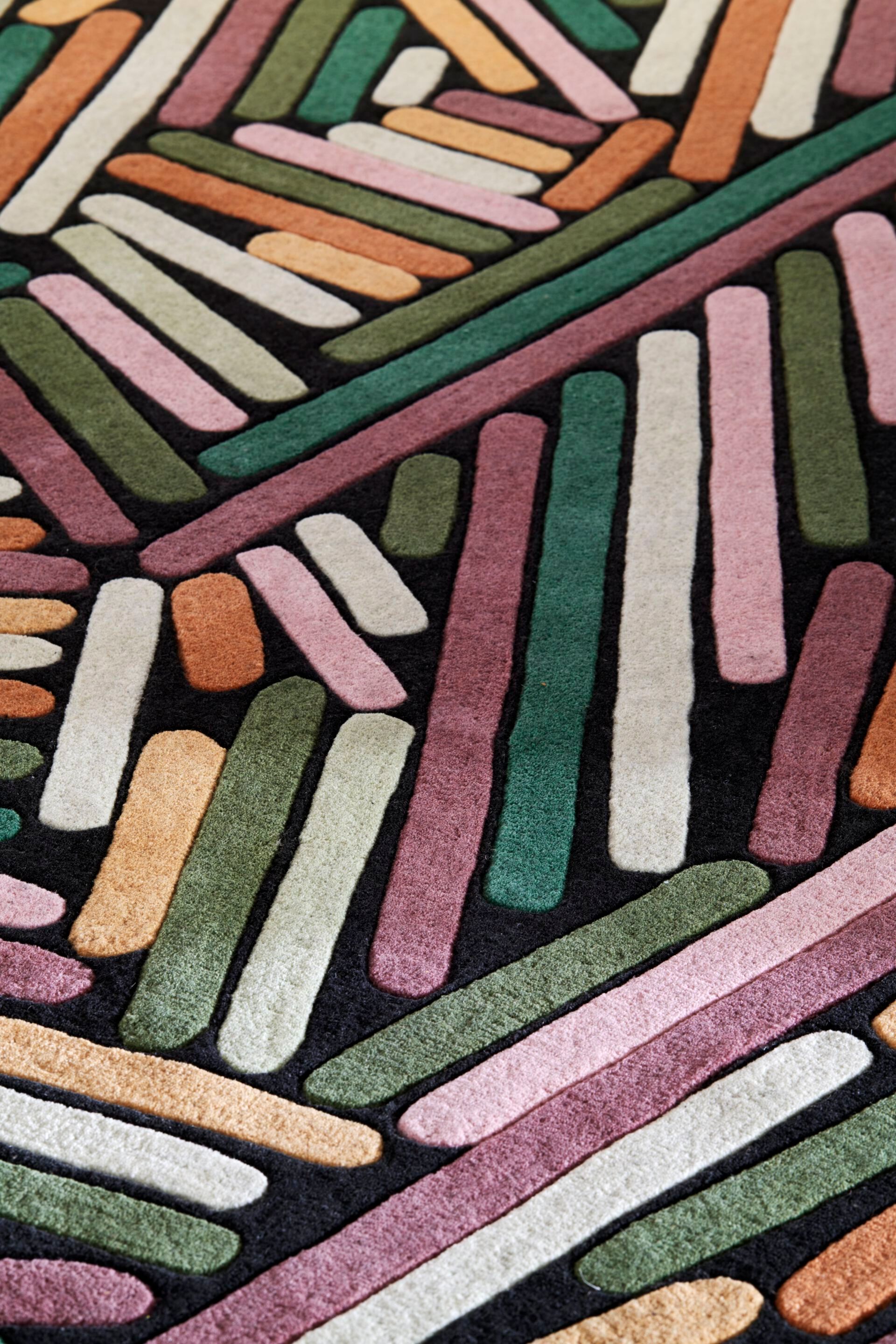 Шерстяной ковер с геометрическим рисунком Toulemonde Bochart BRINDILLE PRINTEMPS ARCH-00123312 - Вид №4