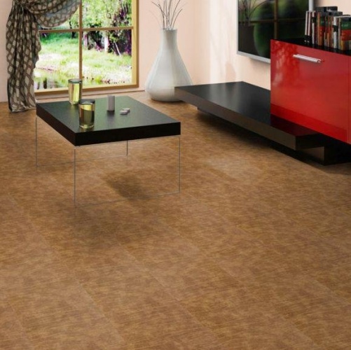 Кожаный пол CorkStyle Vache Cognac Натуральная кожа (Рельефная) 915х305 мм 1001500018 - Вид №2