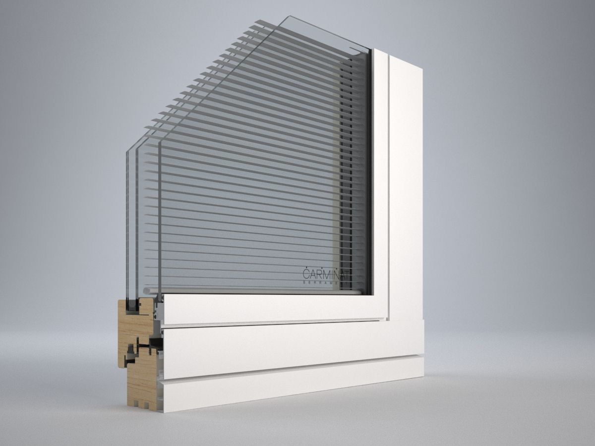 Алюминиевое и деревянное парящее окно Carminati Venice 90 ARCH-00122369 - Вид №2