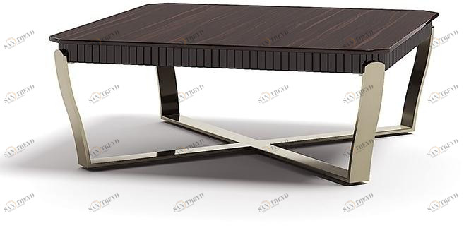 Capital Collection Низкий квадратный журнальный столик из стали и дерева sun-id-1354528